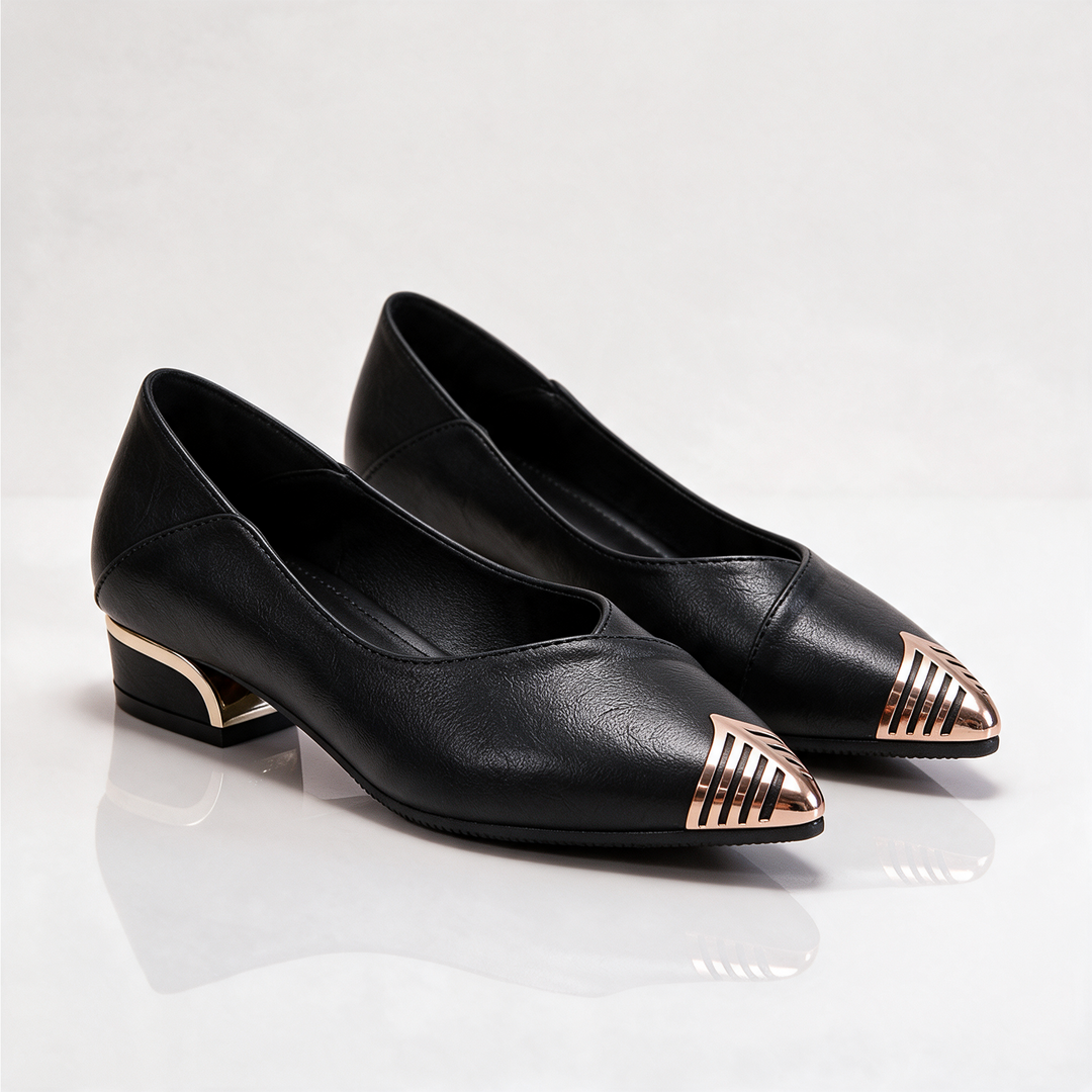 Tessaria Gilded Tip Heels