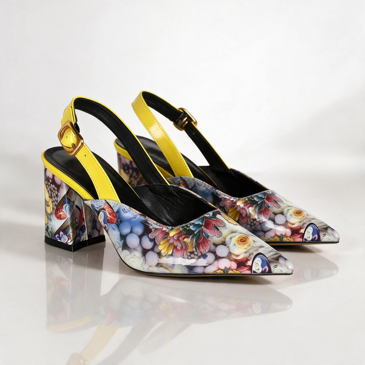 Ottelia Bloom Block Heels