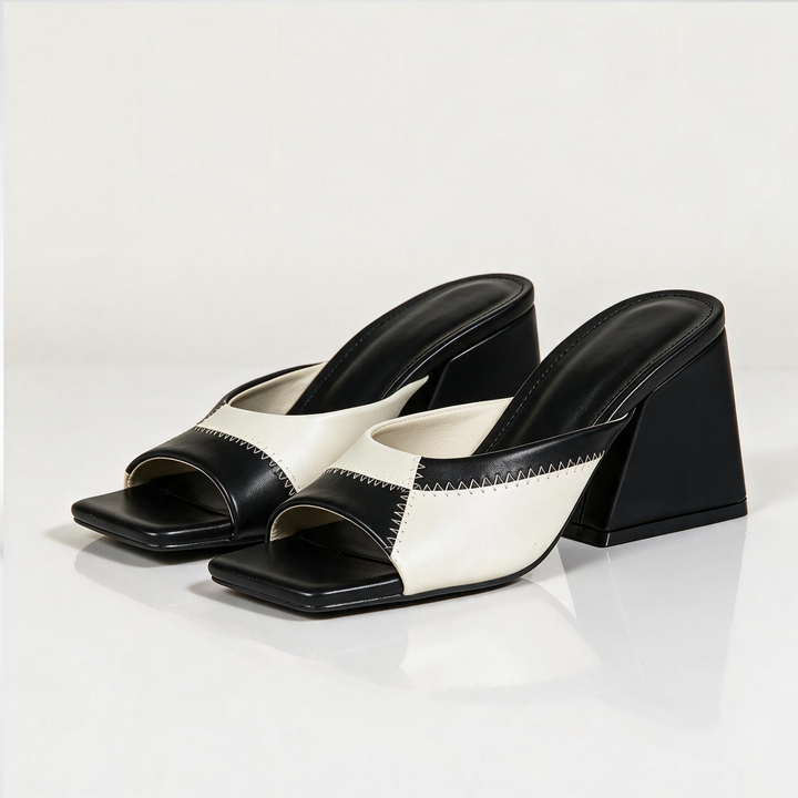 Sevrina Panel Block Heels