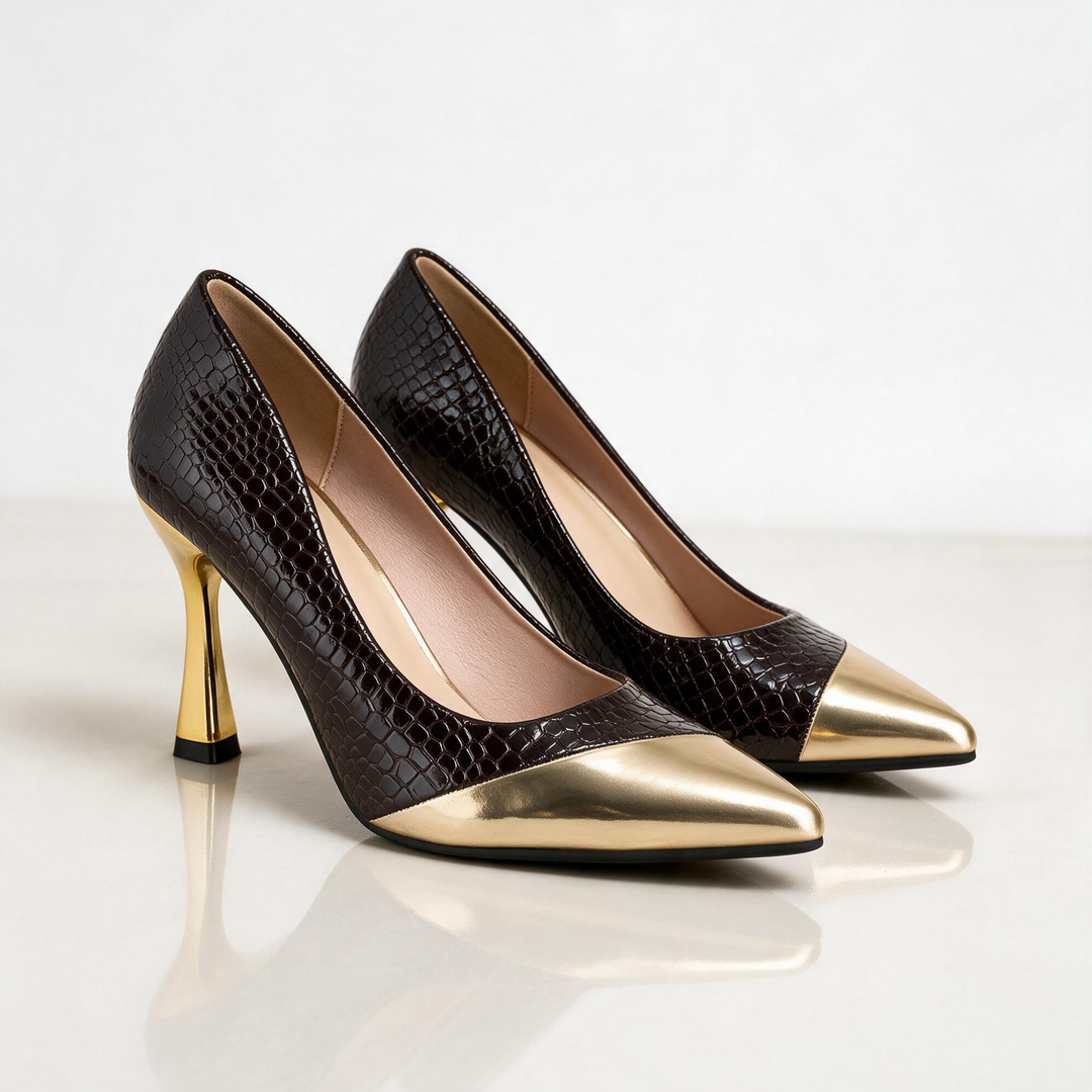 Ostienne Gilt Heels