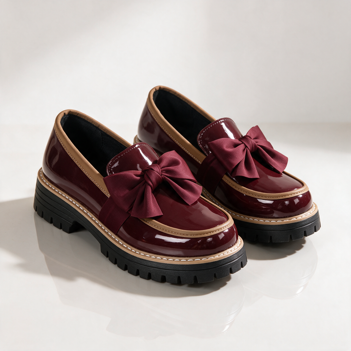 Solenne Bow Loafers
