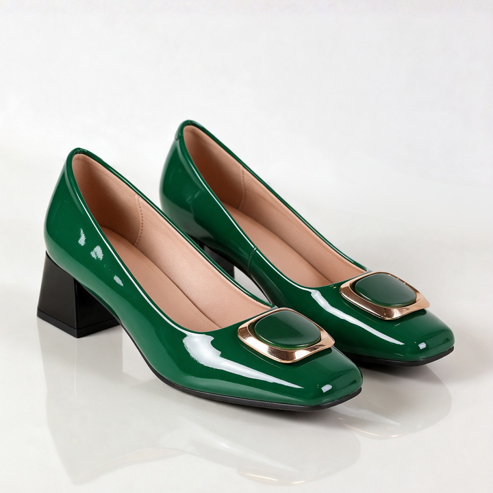 Saveria Buckle Heels