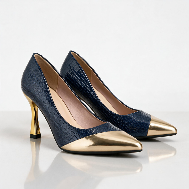 Ostienne Gilt Heels