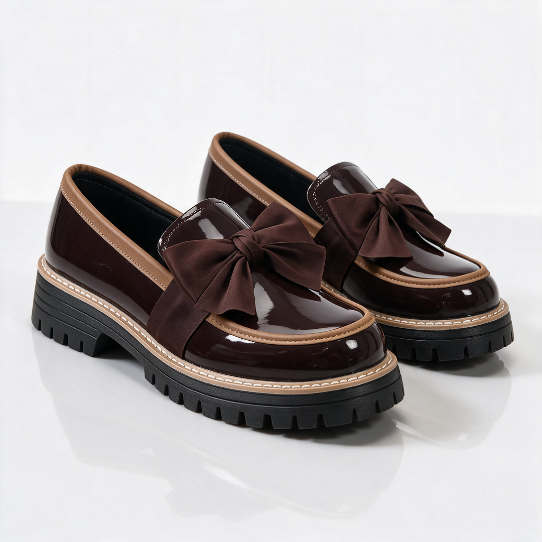 Solenne Bow Loafers