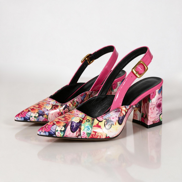 Ottelia Bloom Block Heels