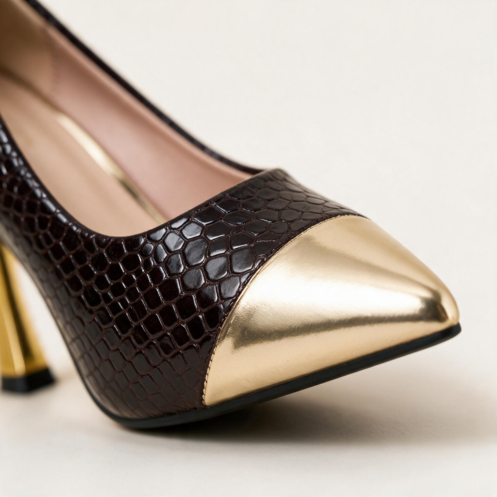 Ostienne Gilt Heels