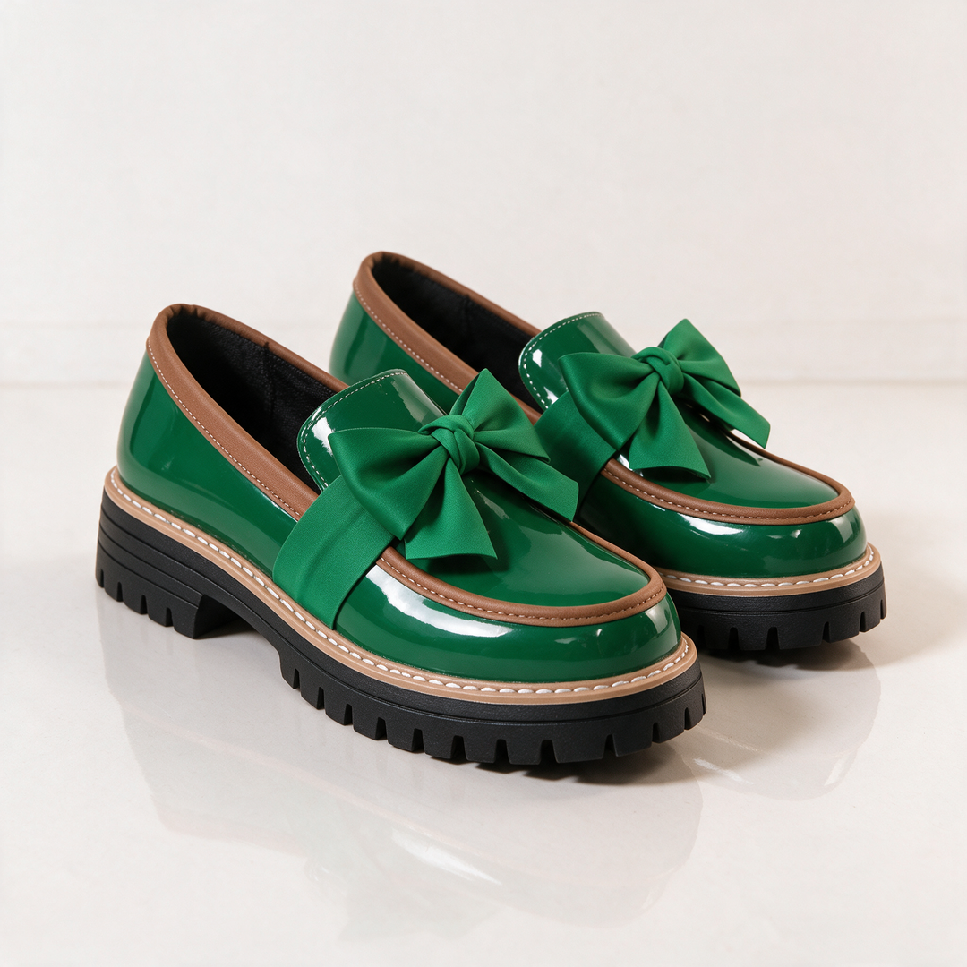 Solenne Bow Loafers