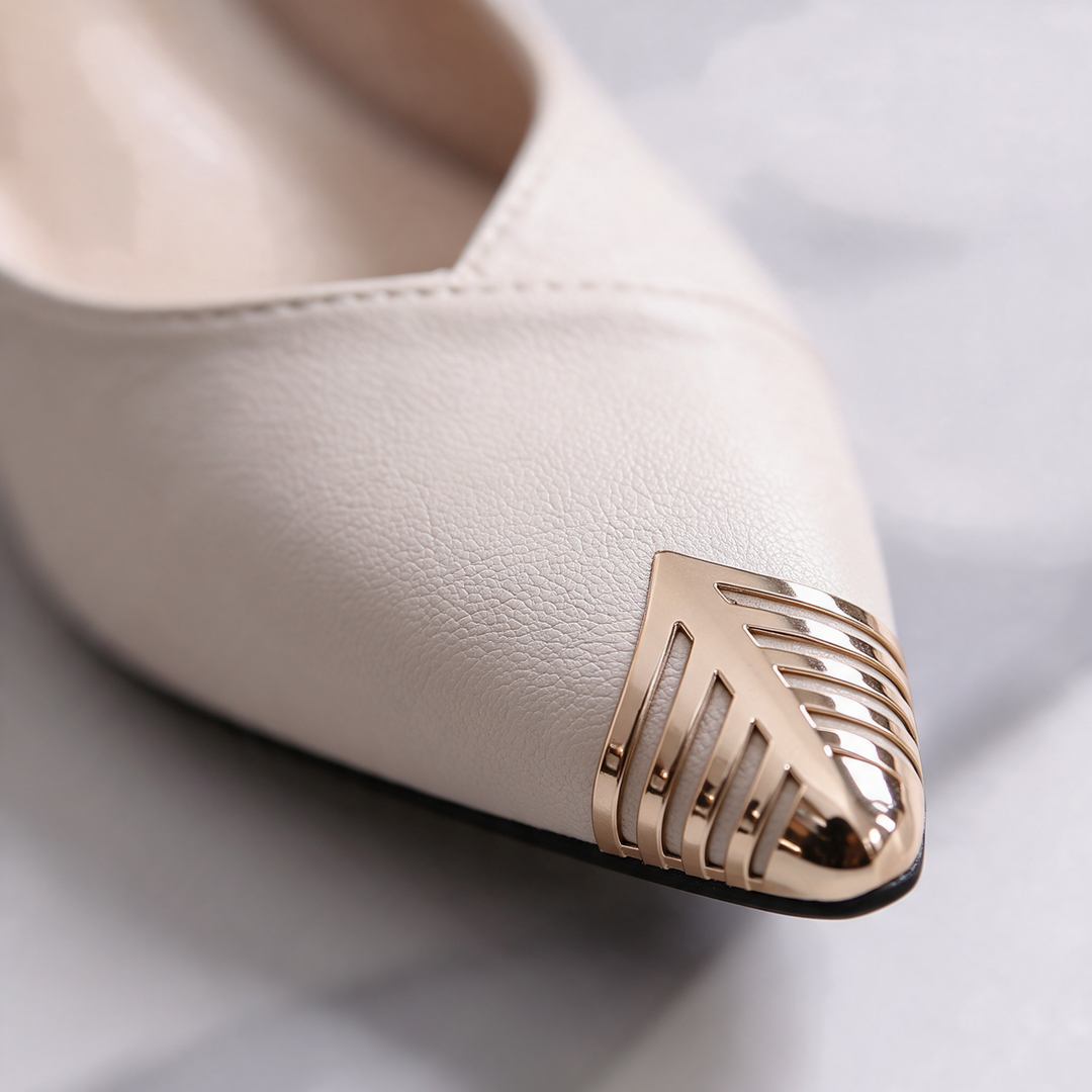 Tessaria Gilded Tip Heels