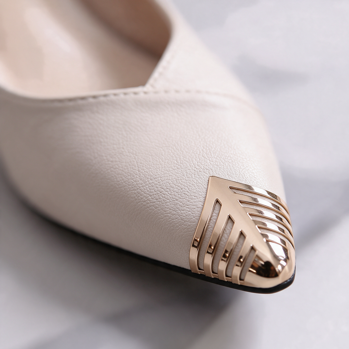 Tessaria Gilded Tip Heels