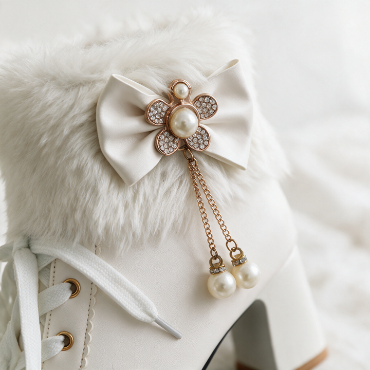 Perlaine Bow Boots