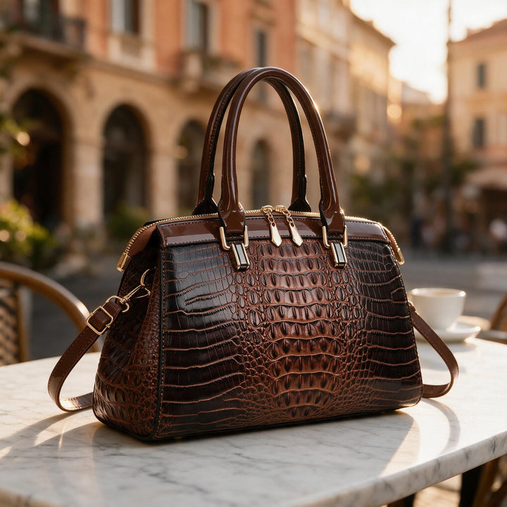 Marbelle Croc Handbag