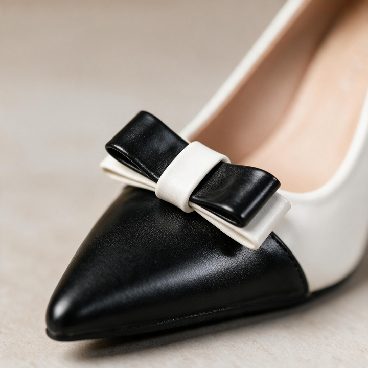 Cassia Ribbon Block Heels