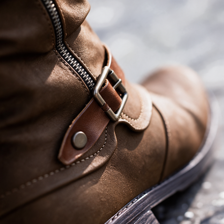 Verella Knit Cuff Boots