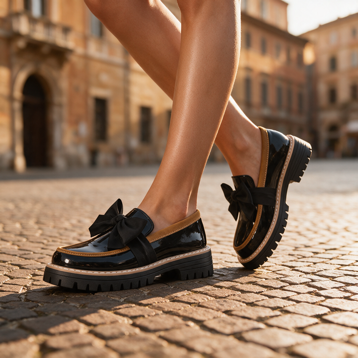 Solenne Bow Loafers