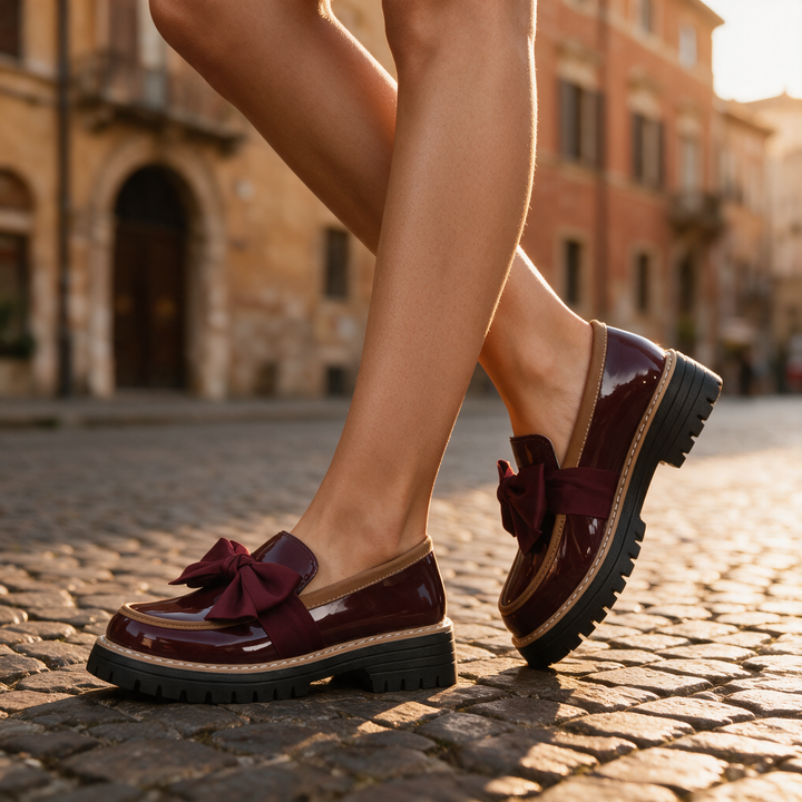 Solenne Bow Loafers